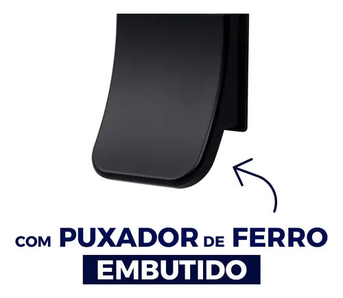 Fechadura Eletrônica Digital Com Puxador Wave Ibratec