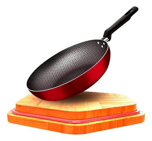 Frigideira Antiaderente Tramontina Funda Cor Vermelho