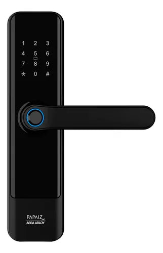 Fechadura Eletrônica Sl150 De Embutir Com Biometria Papaiz
