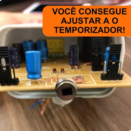 Sensor De Presença E Movimento P/ Luz Lâmpada Externa Bivolt