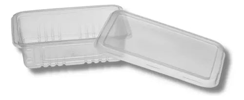 100 Und Pote Marmita Retangular 400ml Freezer Microondas 303