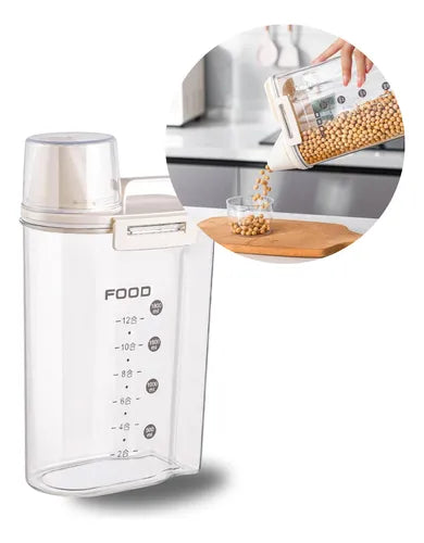 Pote Acrílico Dispenser Retangular 2,5l Com Tampa Lavanderia