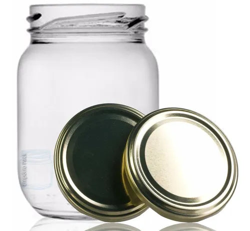 12 Potes De Vidro Conserva 267ml Com Tampa E Lacre