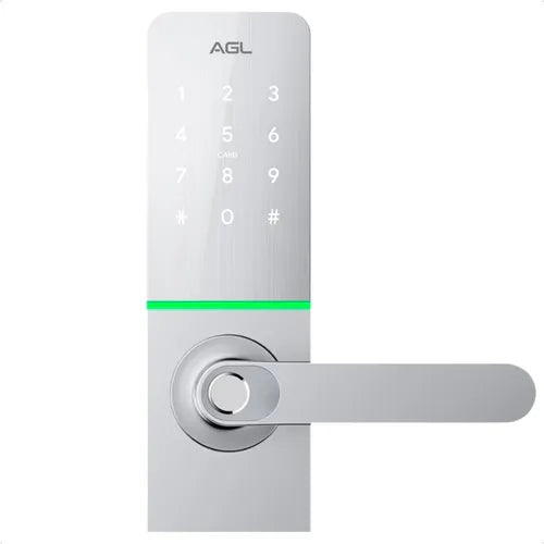 Fechadura Digital AGL H30 Silver Prata Wifi Eletronica Com Aplicativo e Biometria