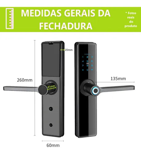Fechadura Digital Eletronica Biometrica Inteligente Touxh