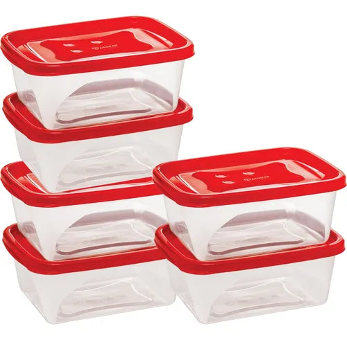 Kit 6 Potinhos Comida 420ml Geladeira Pote Marmita Livre Bpa
