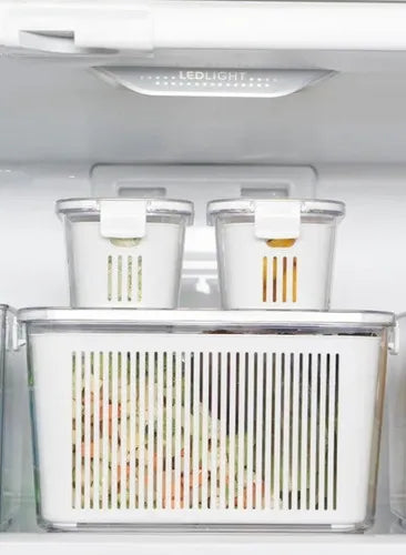 Pote Slim Multiuso C/ Cesto 2570ml Hermético Paramount Cor Branco