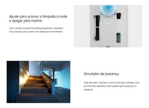 Sensor De Presença Intelbras Espi 180 E 4x2 Para Iluminação