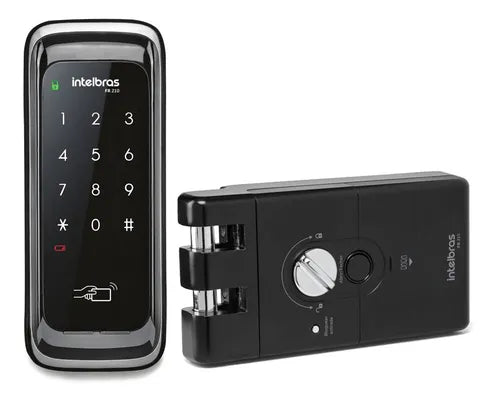Fechadura Digital Com Senha Protegida Fr 210 Preta Intelbras