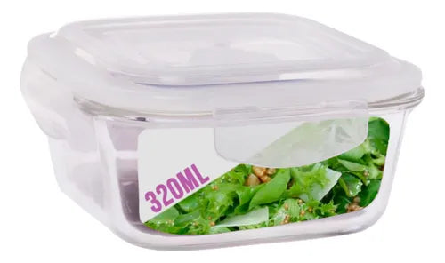 Pote Pequeno Para Mantimento 320ml Vidro Tampa Não Vaza 8un