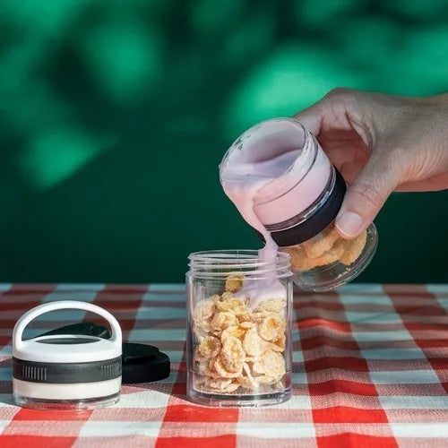 Mini Potes Empilháveis Porta Lanches Marmita Snack Fit