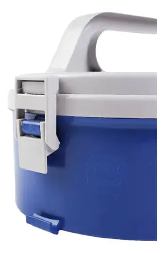Marmita Termica Alça 1,5l Sem Divisória Microondas Azul