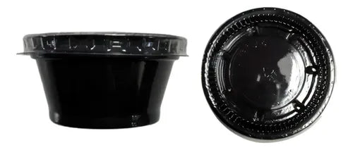 Pote Preto Para Molho 30ml C/tampa Amg A-695 700 Unid