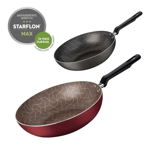 Frigideira Antiaderente Tramontina Funda Cor Vermelho