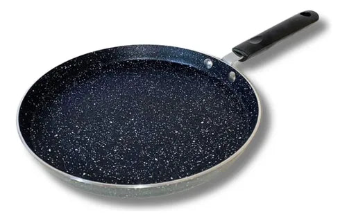 Frigideira Indução Antiaderente Crepe Tapioca Panqueca 22cm Cor Black/wood