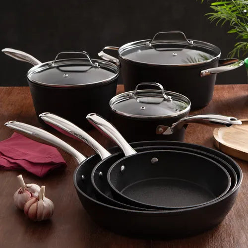Frigideira Inox Antiaderente Black Rock 2,7l 28cm Mimo Style Cor Preto