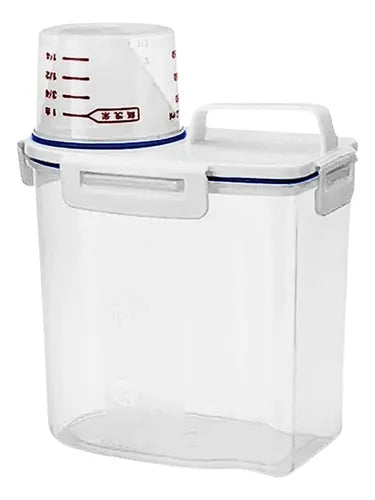 Pote C/ Medidor 1.5 L Cereal Ração Grãos Hermético Dispenser
