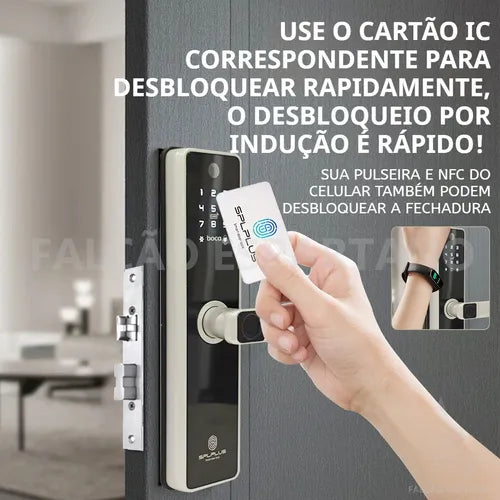 Fechadura Digital Biométrica Smart Com Câmera E App Wifi