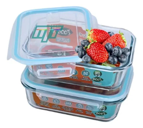 Kit 12 Potes De Vidro Hermético C/ 4 Travas 370ml Mantimento