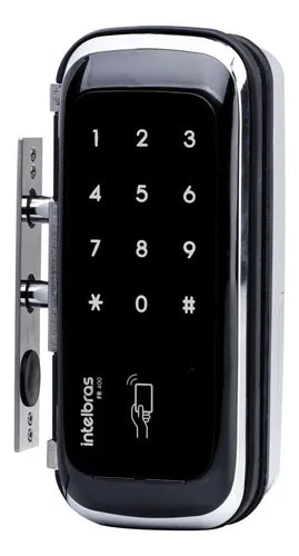 Fechadura Digital Fr400 Para Portas De Vidro Intelbras