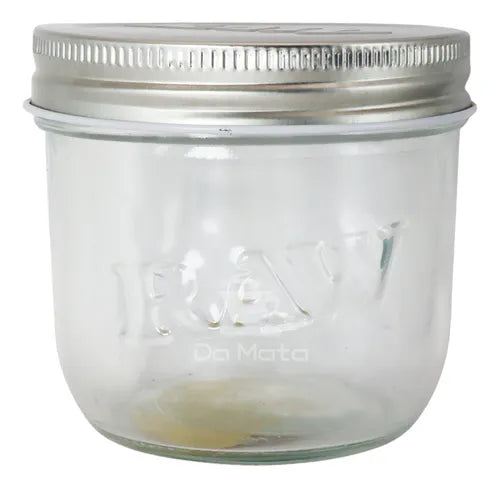 Raw Masor Pote Armazenagem Vidro Jar 10 Oz 280ml Hermético Cor Transparente