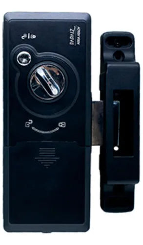 Fechadura Digital Eletronica - Sobrepor Papaiz Sl140 Bateria Pilha Trava Porta Casa