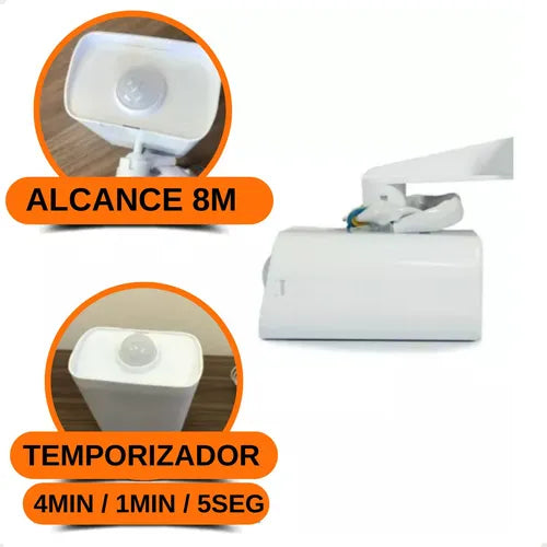 Sensor De Presença E Movimento P/ Luz Lâmpada Externa Bivolt