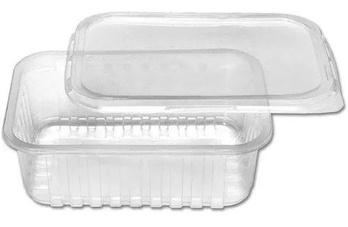 Pote Retangular 250ml Transparente 144 Unidades - Prafesta