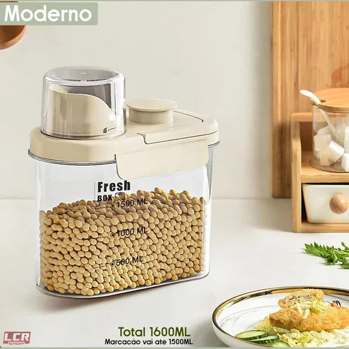 Kit 3 Potes Acrílico Dispenser Multiuso Copo Dosador E Tampa