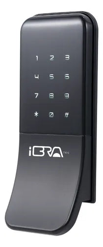 Fechadura Eletrônica Digital Com Puxador Wave Cor Preto