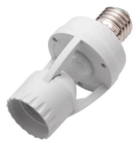 Kit 2 Sensor De Presença Lâmpada Soquete E27 Connect Ecom Com Fotocélula