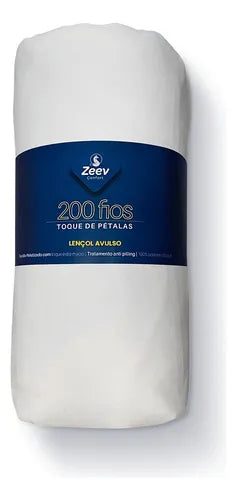 Lençol Queen 200 Fios Toque De Pétalas Anti-pilling