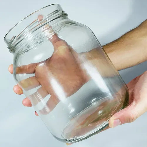 2 Pote Vidro Grande Conserva 2 Litros Mantimentos Hermético