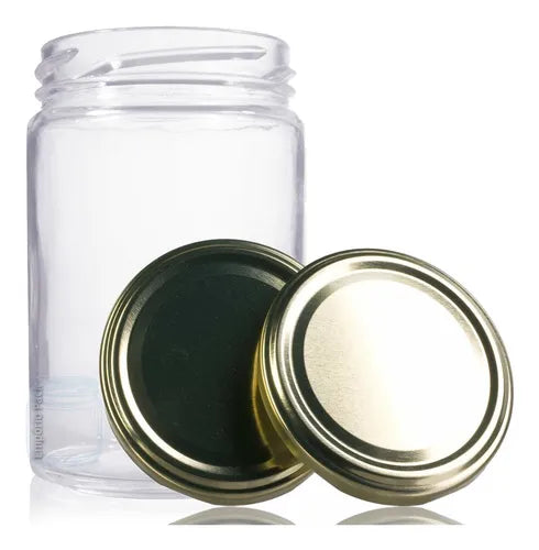 12 Potes De Vidro Andino 360ml Com Tampa E Lacre