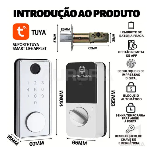 Fechadura Digital Biométrica Eletrônica + Wifi C/senha
