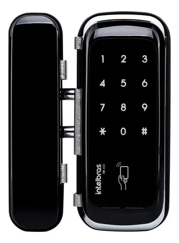 Fechadura Digital Fr400 Para Portas De Vidro Intelbras