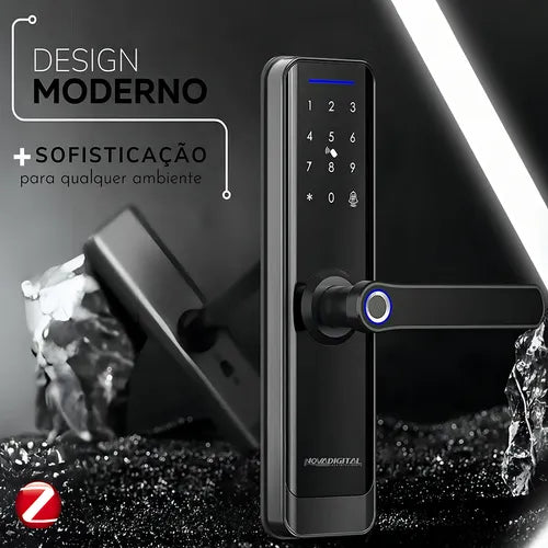 Fechadura Inteligente Digital Novadigital Zigbee Tuya Smart Life Alexa Zsl-06 Preto - HUB ZigBee Necessário