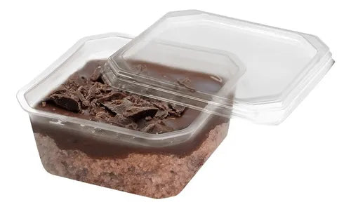 Pote Quadrado 150ml Transparente Pp Prafesta 20 Unidades
