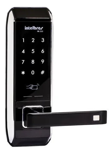 Fechadura Digital Embutir Cartão Senha Fr 320 Intelbras