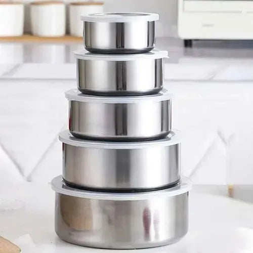 Conjunto de Potes de inox kit 5 Top Chef