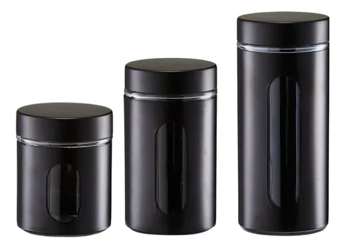 Latas Herméticas Wolff 3 Unidades Café E Açúcar