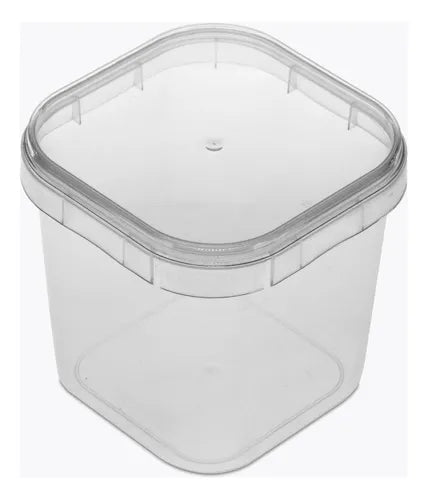Pote Quadrado P/ Bolo C/ Lacre 220ml - 200 Un