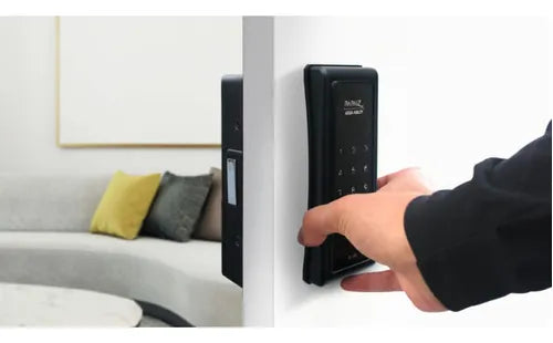Fechadura Digital Eletronica - Sobrepor Papaiz Sl140 Bateria Pilha Trava Porta Casa