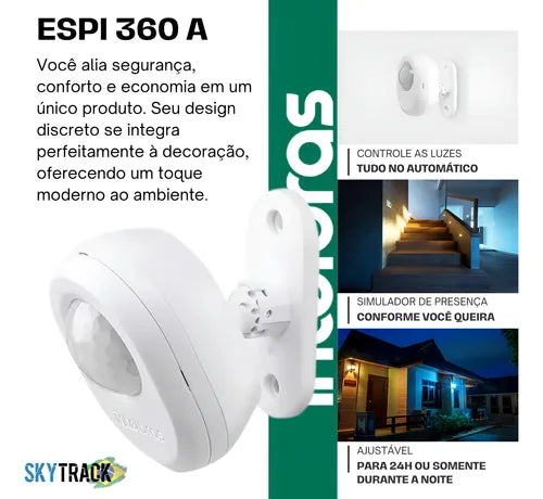 Kit 5x Sensor De Movimento Interruptor Espi 360 A Intelbras