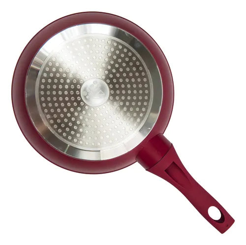 Frigideira Rubi 22cm Fundo Triplo Revestimento Cerâmica 22cm Indução 1,45L Mimo