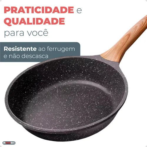 Frigideira De Indução Cerâmica 26cm Compacta Antiaderente