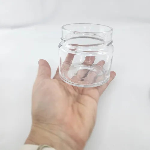 24 Potes De Vidro Pianezza 210ml C/ Tampa Metálica Para Vela Cor Dourado