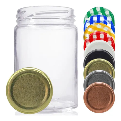 12 Potes De Vidro Andino 360ml Com Tampa E Lacre