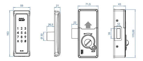 Fechadura Eletronica Papaiz Sobrepor Sl140 Senha Biometria