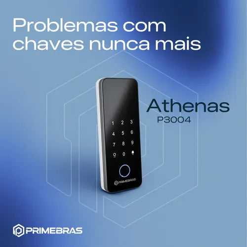 Fechadura Biométrica Digital Eletrônica P/ Vidro Primebras